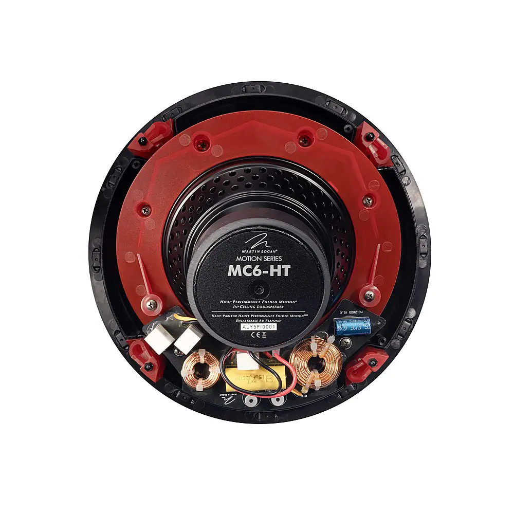 MartinLogan - Motion Series CI, 6.5" Midrange with Folded Motion Tweeter, 2-Way In-Ceiling Speaker with Angled Basket (Each) - Paintable White - Image 4