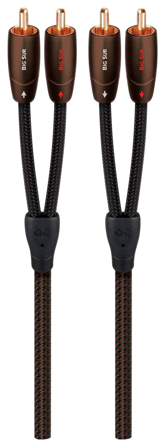 AudioQuest - Big Sur RCA > RCA 39.4' Analog Audio Interconnect Cable - Brown on Black - Image 2