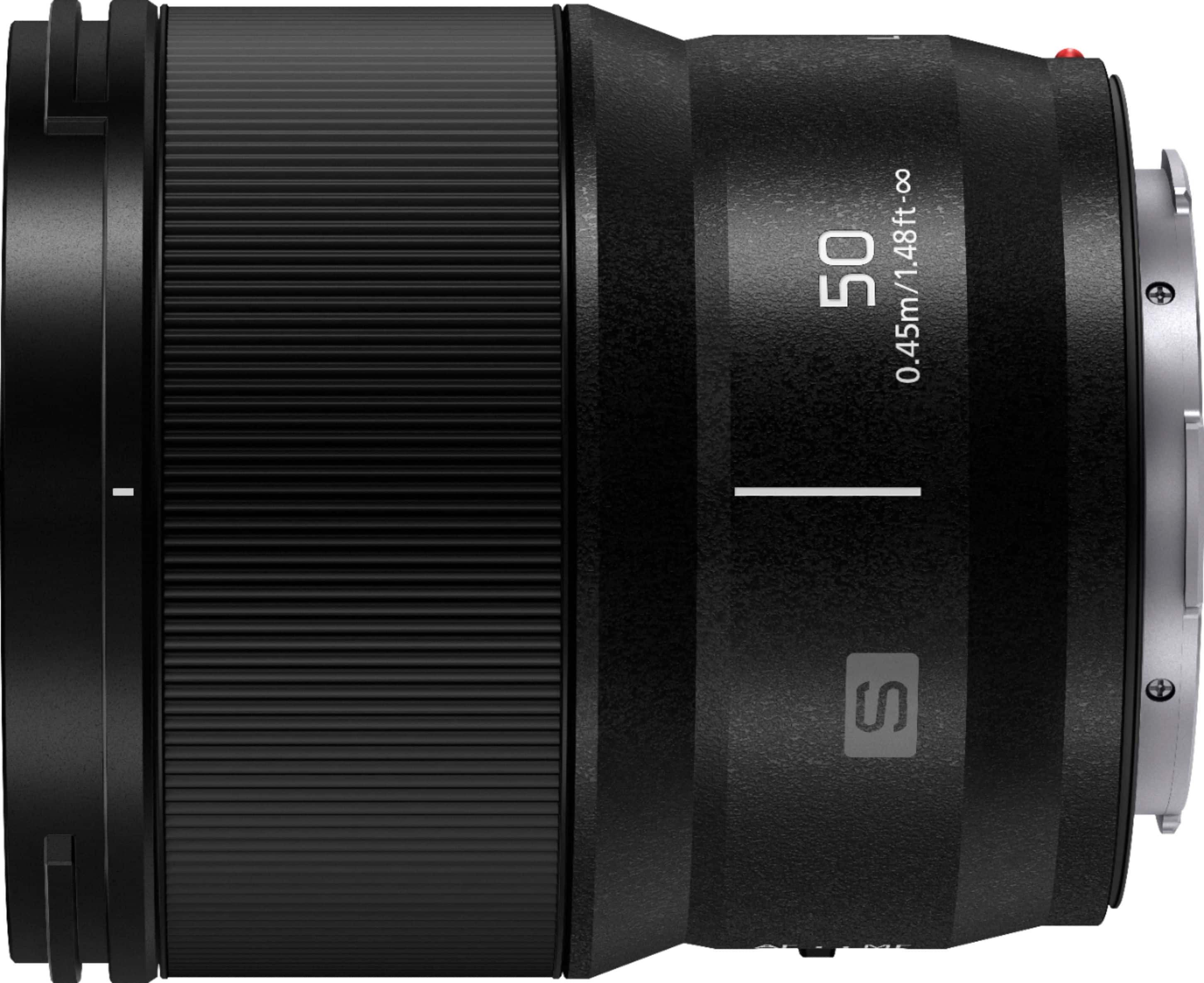 Panasonic - LUMIX S Series Camera Lens, 50mm F1.8 L-Mount Lens for Mirrorless Full Frame Digital Cameras, S-S50 - Black - Image 3