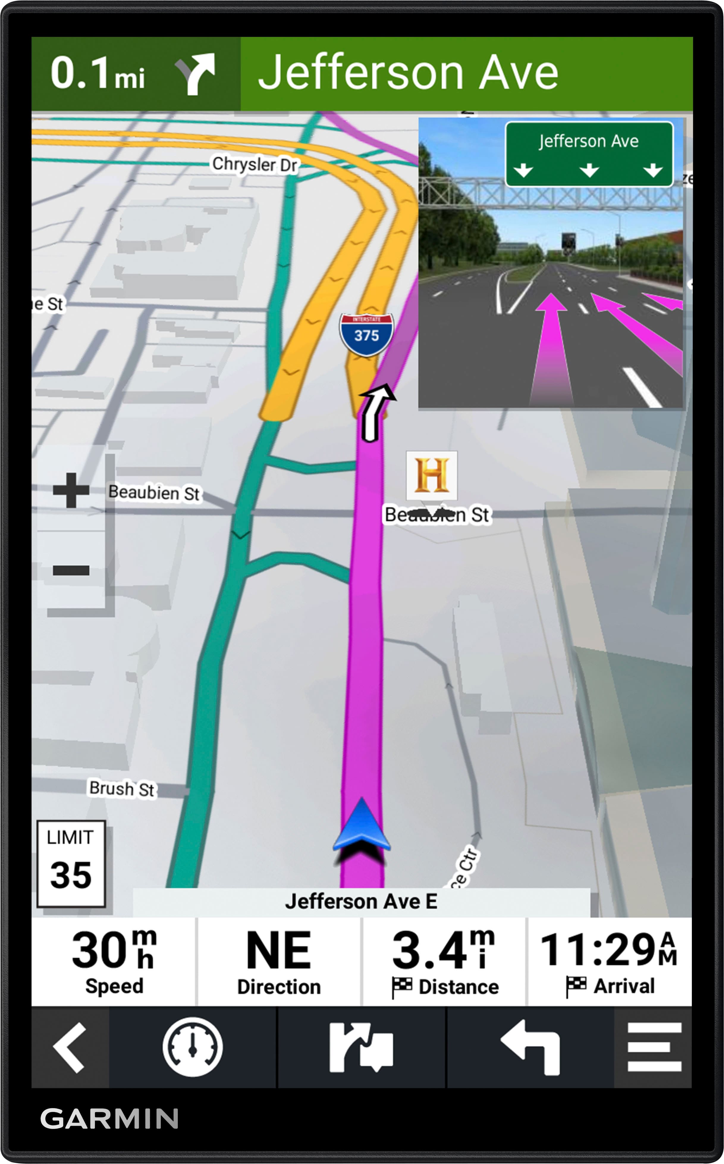 Garmin - DriveSmart 86 8" GPS with Built-In Bluetooth, Map Updates and Traffic Updates - Black - Image 7