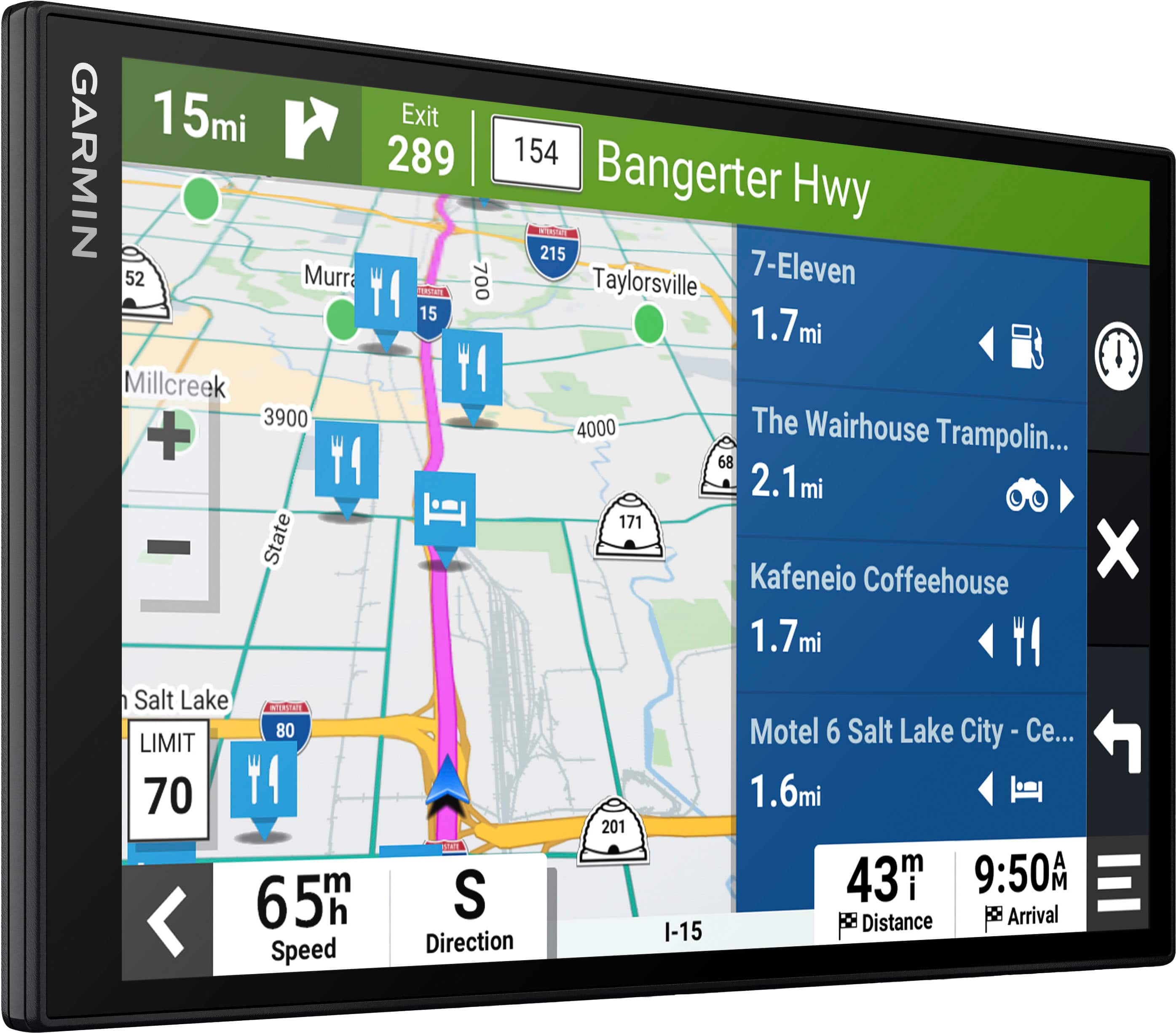 Garmin - DriveSmart 86 8" GPS with Built-In Bluetooth, Map Updates and Traffic Updates - Black - Image 2