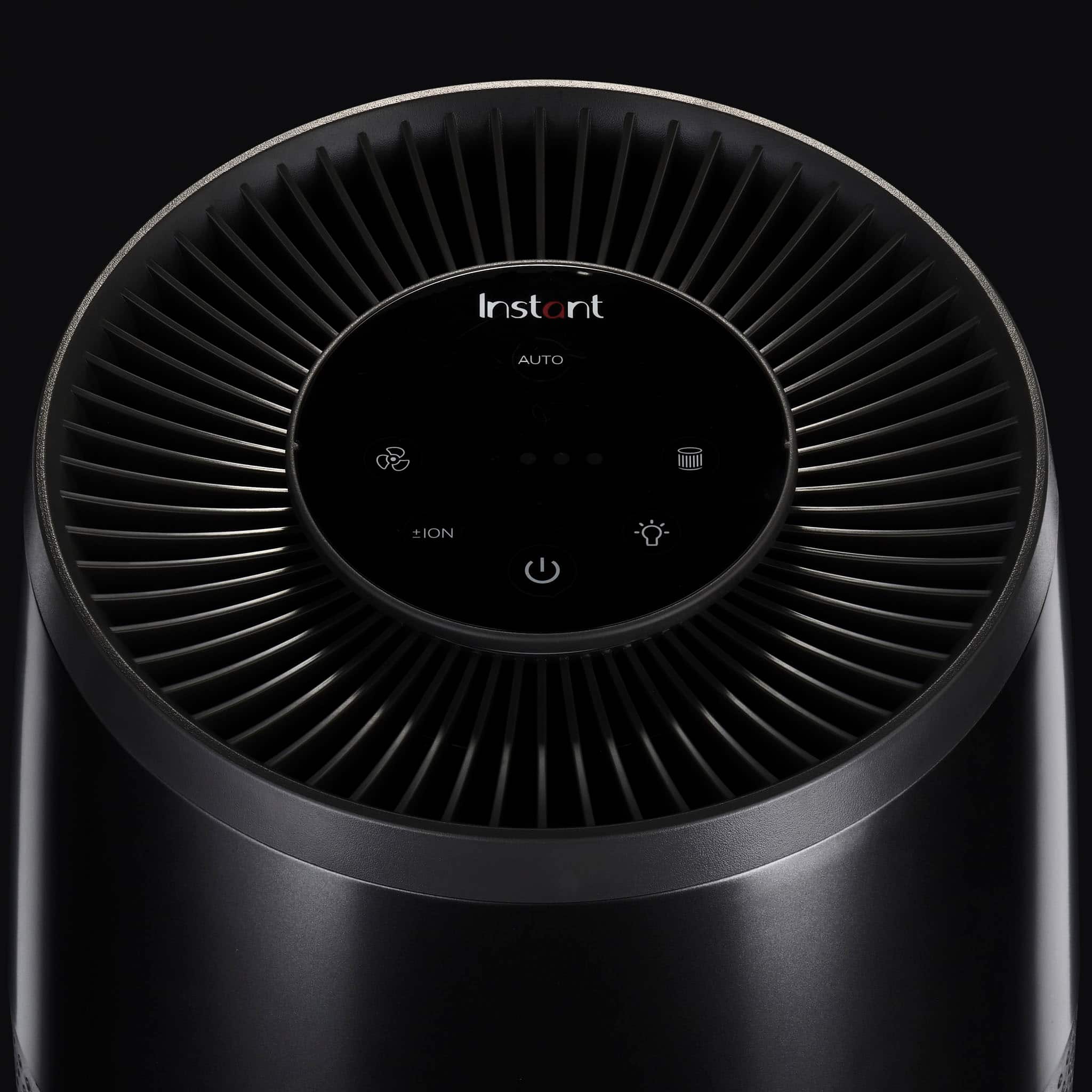 Instant - HEPA Air Purifier for Small Rooms Removes 99.9% of Dust, Smoke, & Pollen with Plasma Ion Technology - Charcoal - Image 3