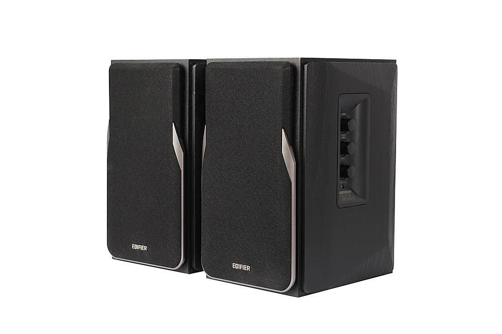 Edifier - R1380T Active Bookshelf Speakers, Computer Speakers – Dual RCA inputs - 2.0 Studio Monitor Speaker - Black - Image 4