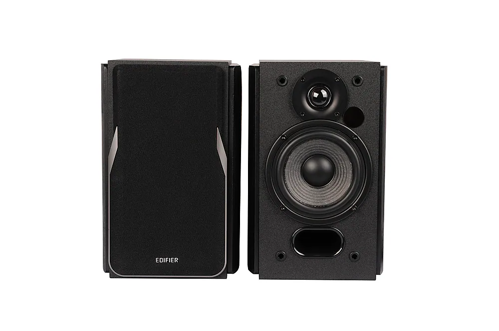 Edifier - R1380T Active Bookshelf Speakers, Computer Speakers – Dual RCA inputs - 2.0 Studio Monitor Speaker - Black