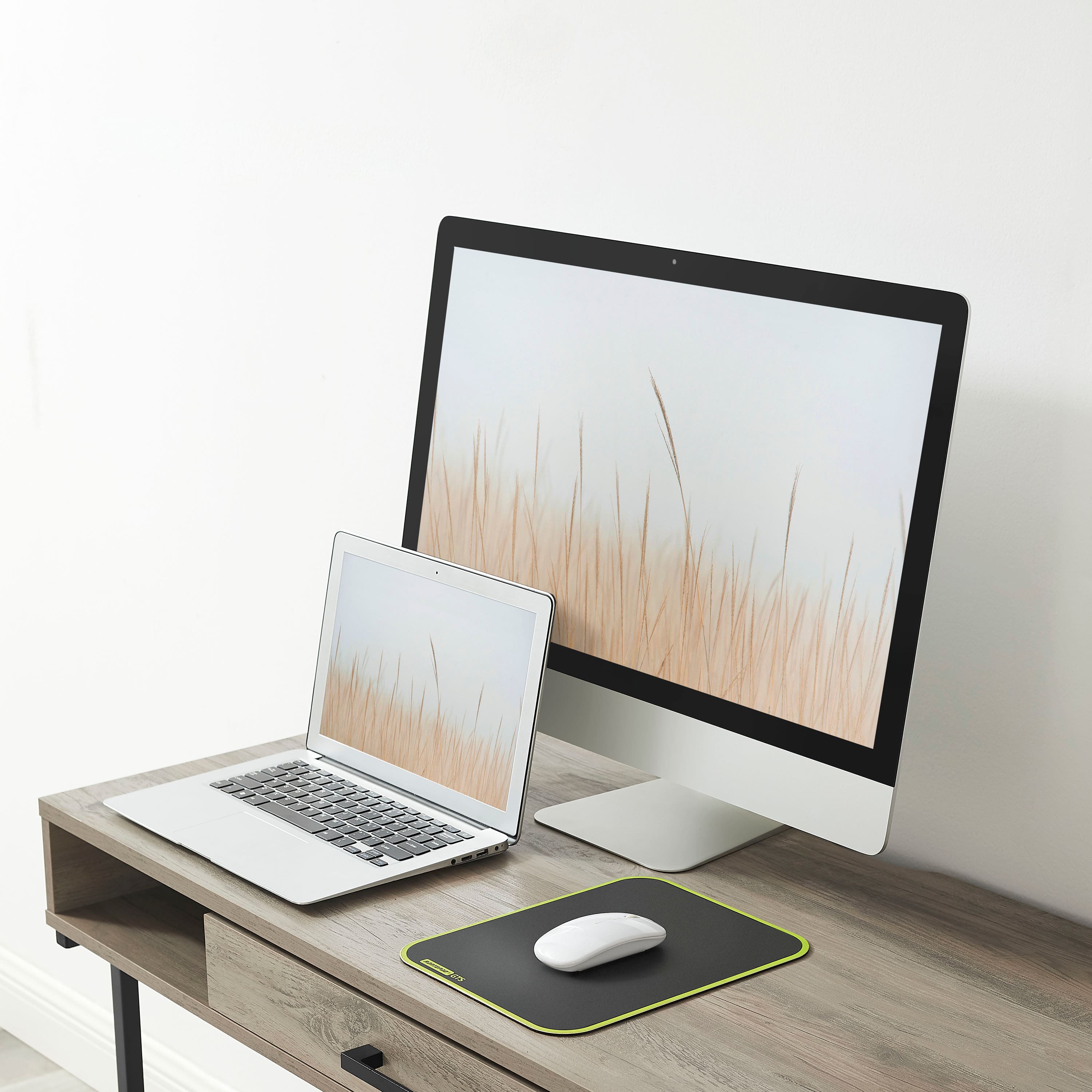 Insignia™ - Computer Desk with Drawer – 47" Wide - Dark Oak - Image 8