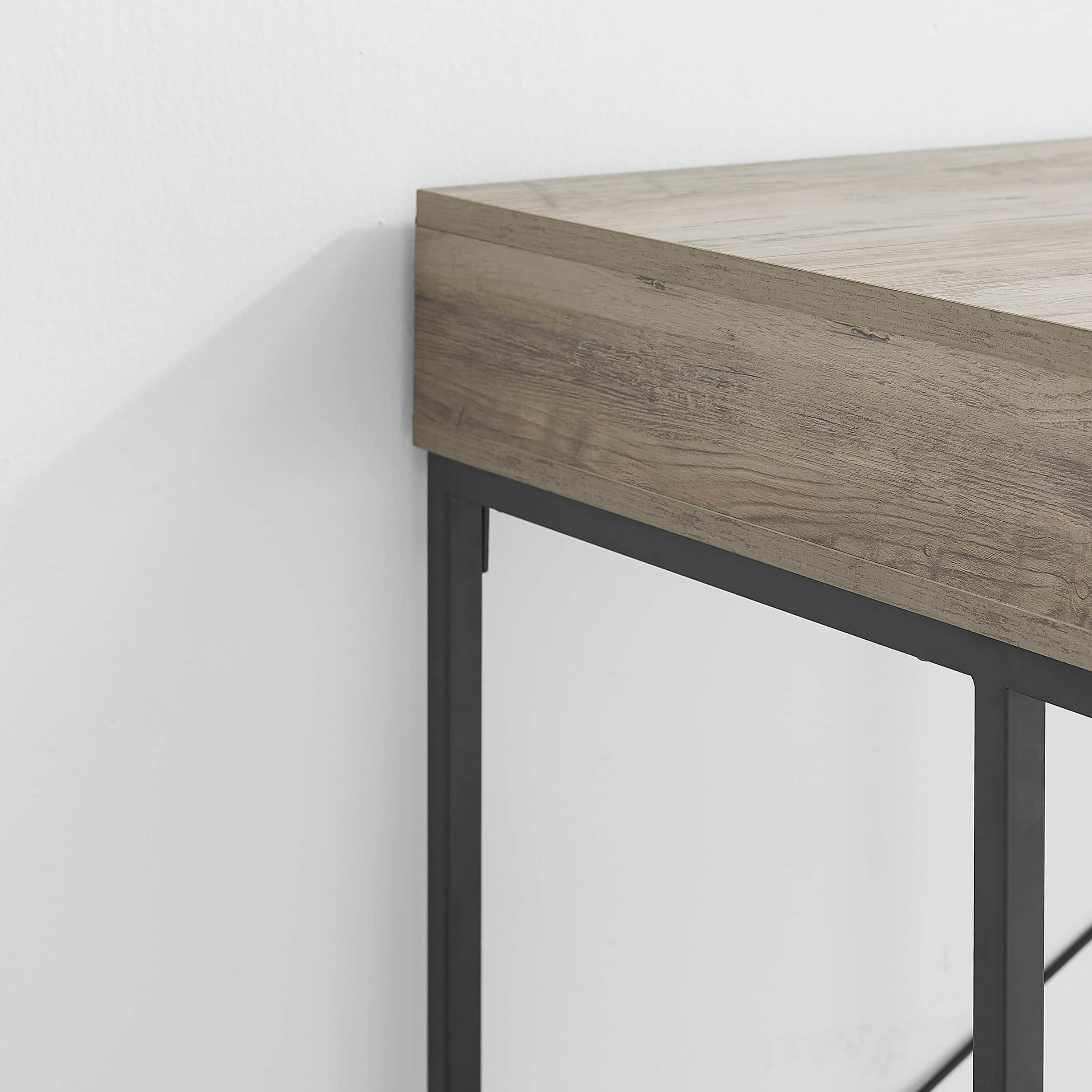 Insignia™ - Computer Desk with Drawer – 47" Wide - Dark Oak - Image 9