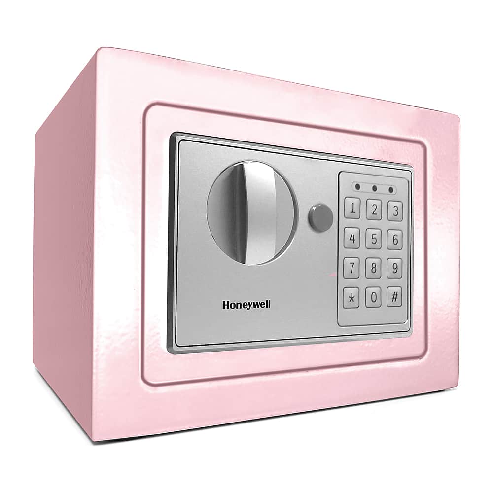 Honeywell - .15 Cu. Ft. Compact Security Safe with Digital Lock - Pink - Image 2