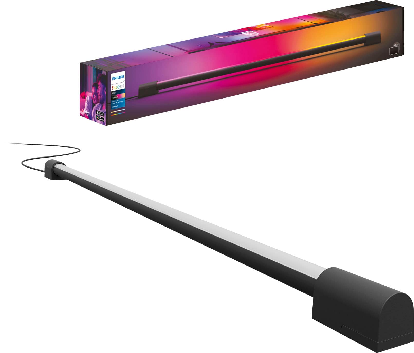 Philips - Hue Play Gradient Light Tube Compact - Black