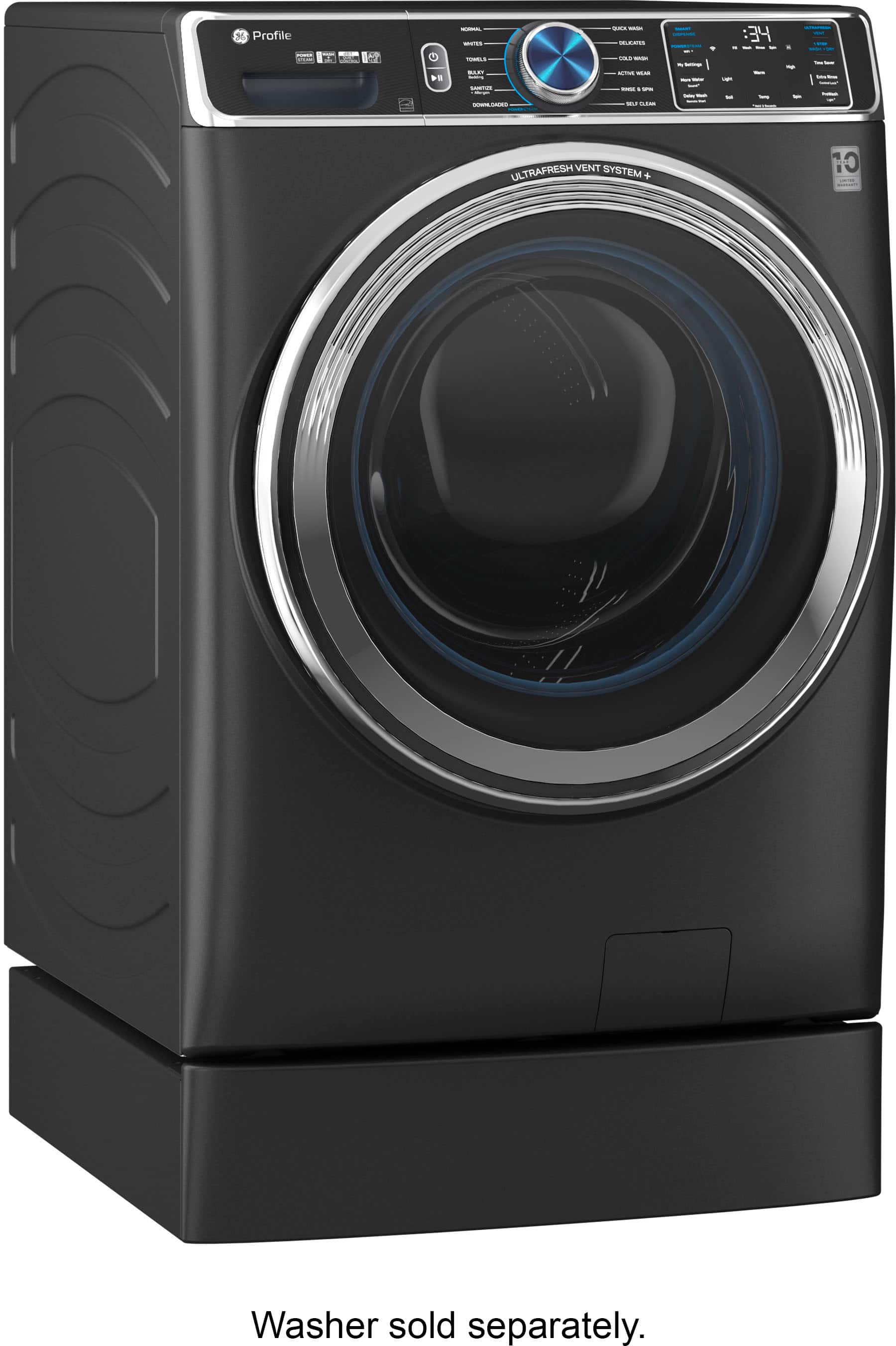 GE Profile - Washer/Dryer Laundry 7" Pedestal - Carbon Graphite - Image 6