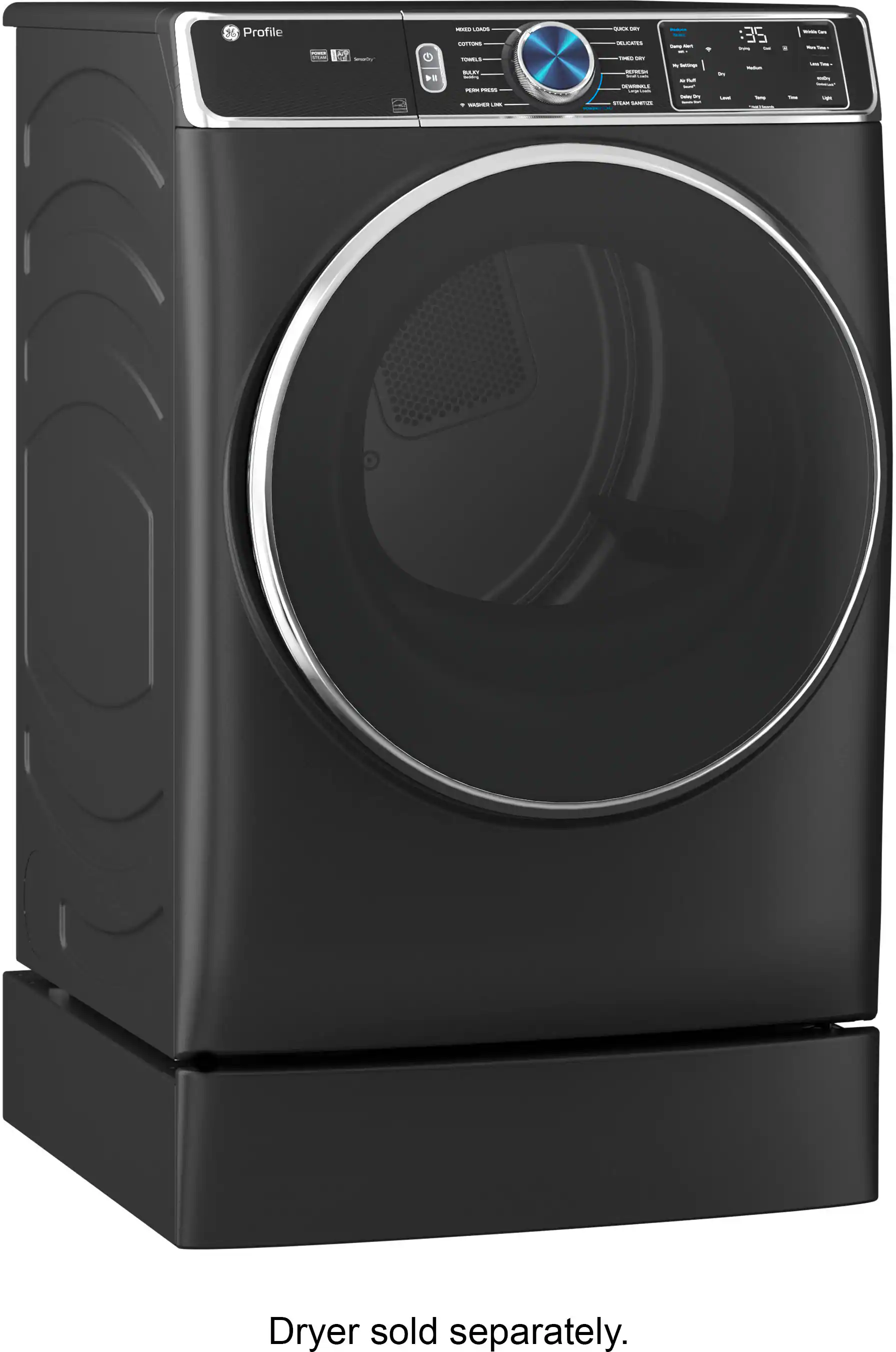 GE Profile - Washer/Dryer Laundry 7" Pedestal - Carbon Graphite - Image 7