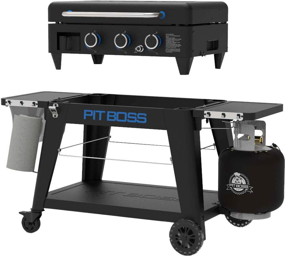 Pit Boss - Ultimate Outdoor Gas 3-Burner Griddle - Black - Image 3