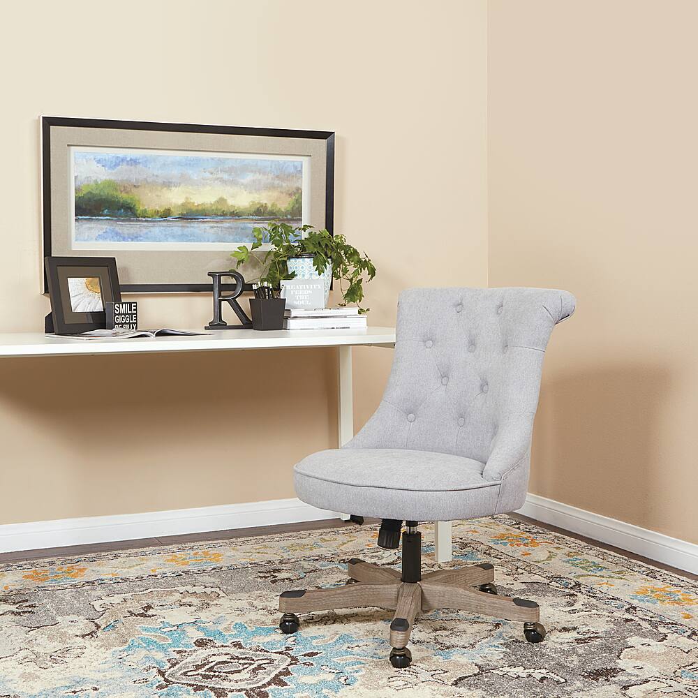 OSP Home Furnishings - Hannah Tufted Office Chair - Fog - Image 6