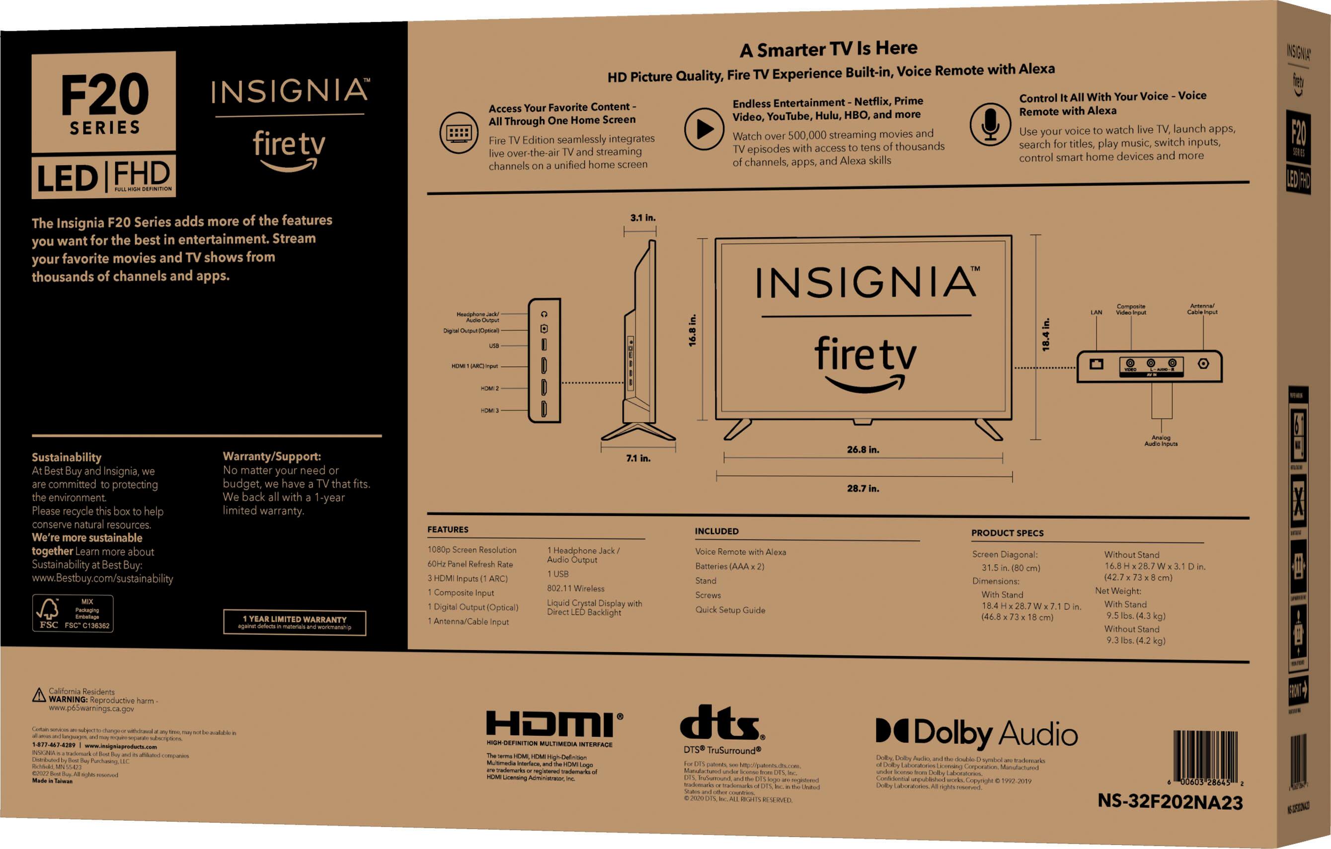 Insignia™ - 32" Class F20 Series LED Full HD Smart Fire TV - Image 14