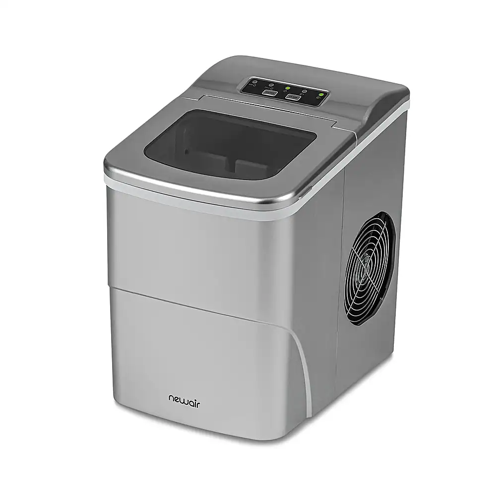 NewAir - 26 lbs. Countertop Ice Maker - Matte Silver - Image 7