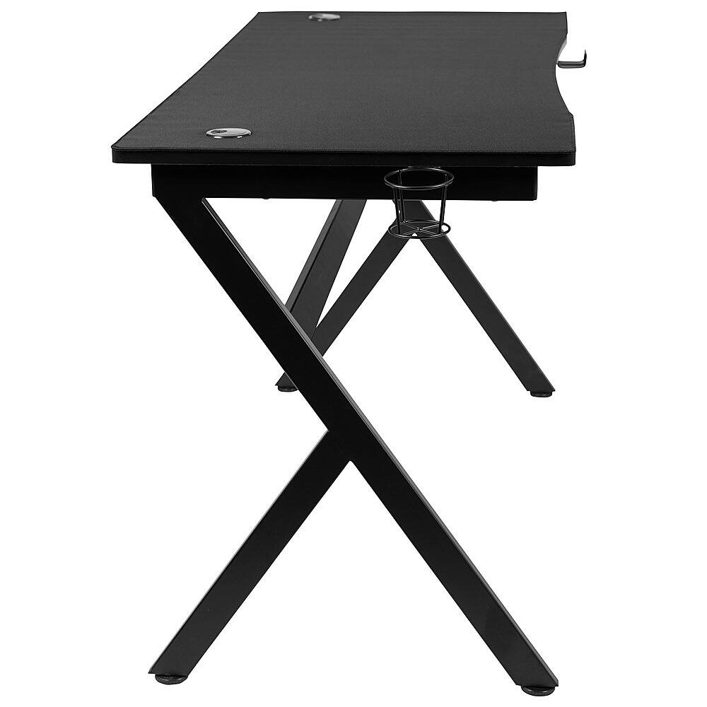 Alamont Home - Duncan Rectangle Modern Laminate Gaming Desk - Black - Image 8