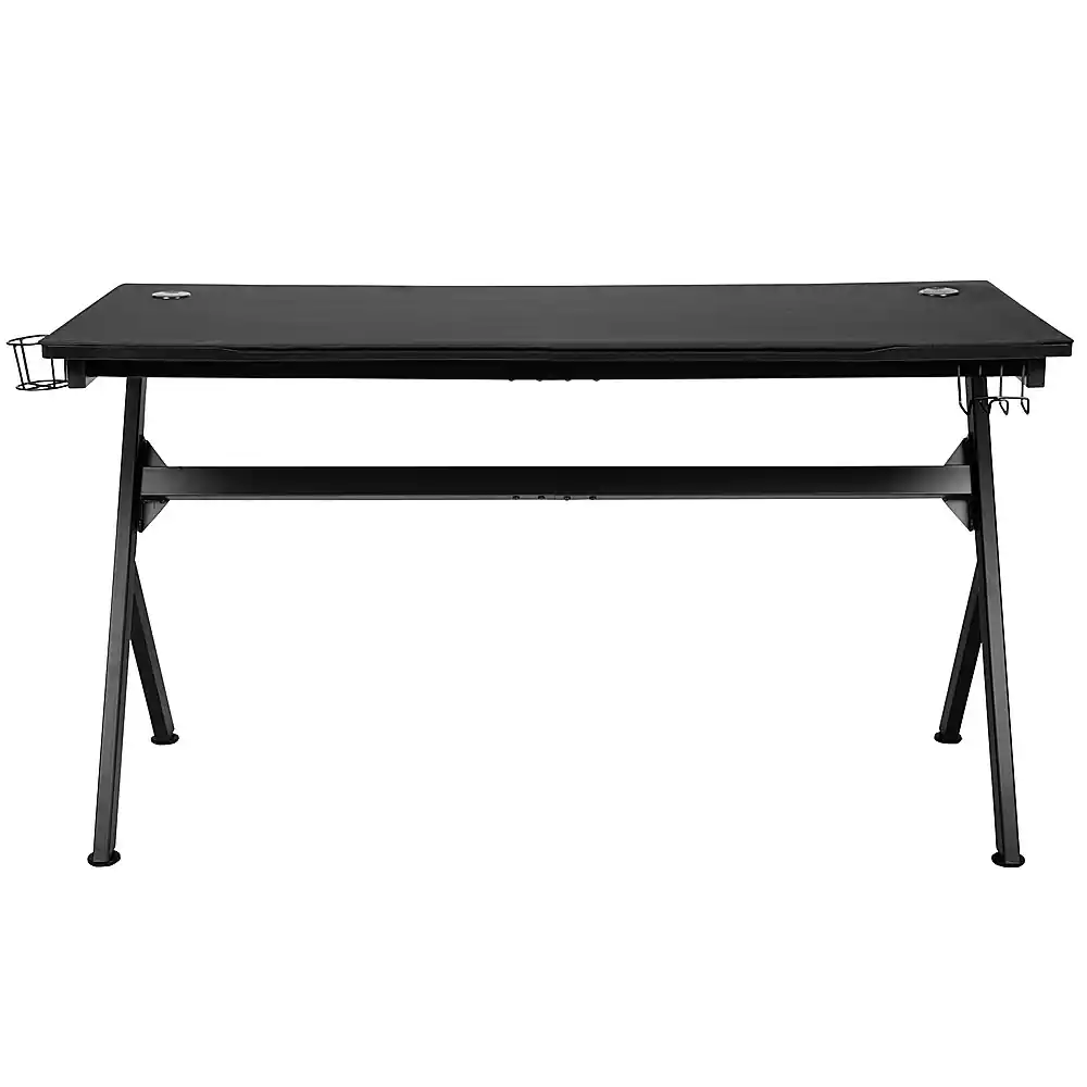 Alamont Home - Duncan Rectangle Modern Laminate Gaming Desk - Black - Image 2