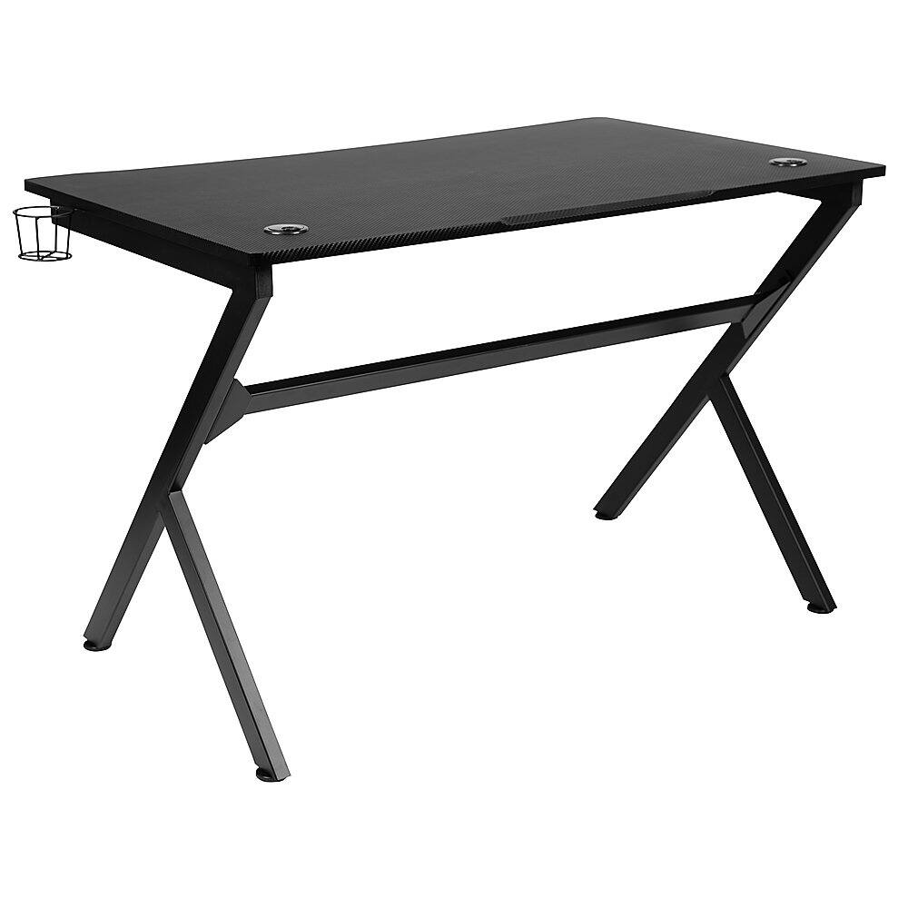 Alamont Home - Duncan Rectangle Modern Laminate Gaming Desk - Black - Image 6