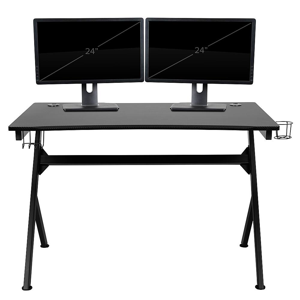 Alamont Home - Duncan Rectangle Modern Laminate Gaming Desk - Black - Image 7