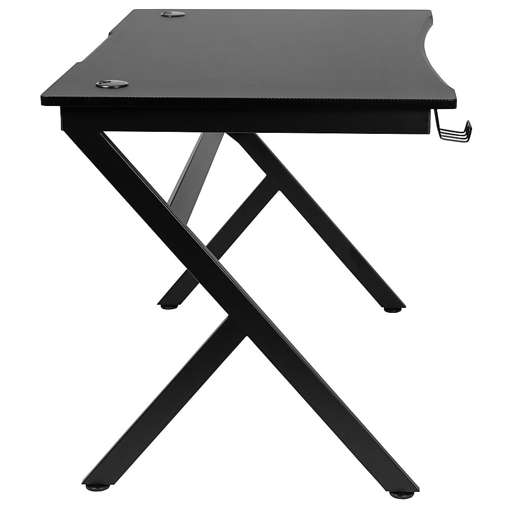 Alamont Home - Duncan Rectangle Modern Laminate Gaming Desk - Black - Image 8