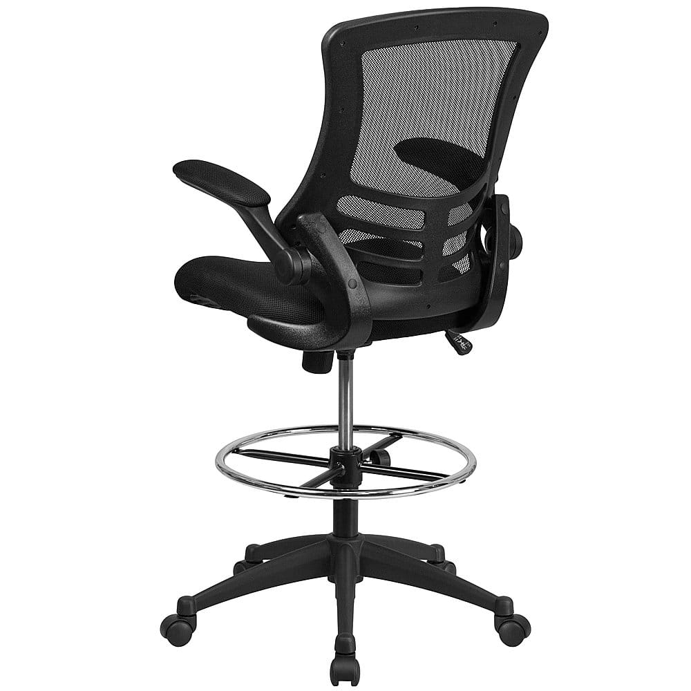 Alamont Home - Kelista Contemporary Mesh Drafting Stool - Black - Image 5