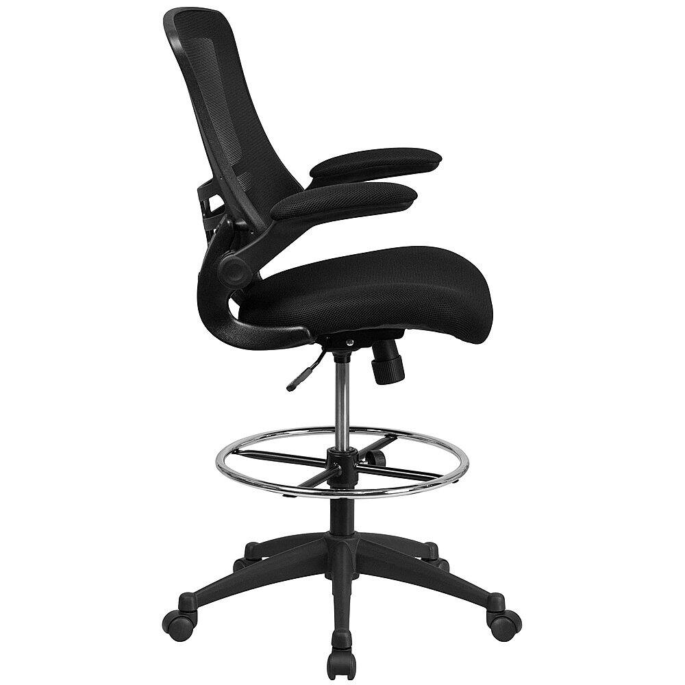 Alamont Home - Kelista Contemporary Mesh Drafting Stool - Black - Image 10