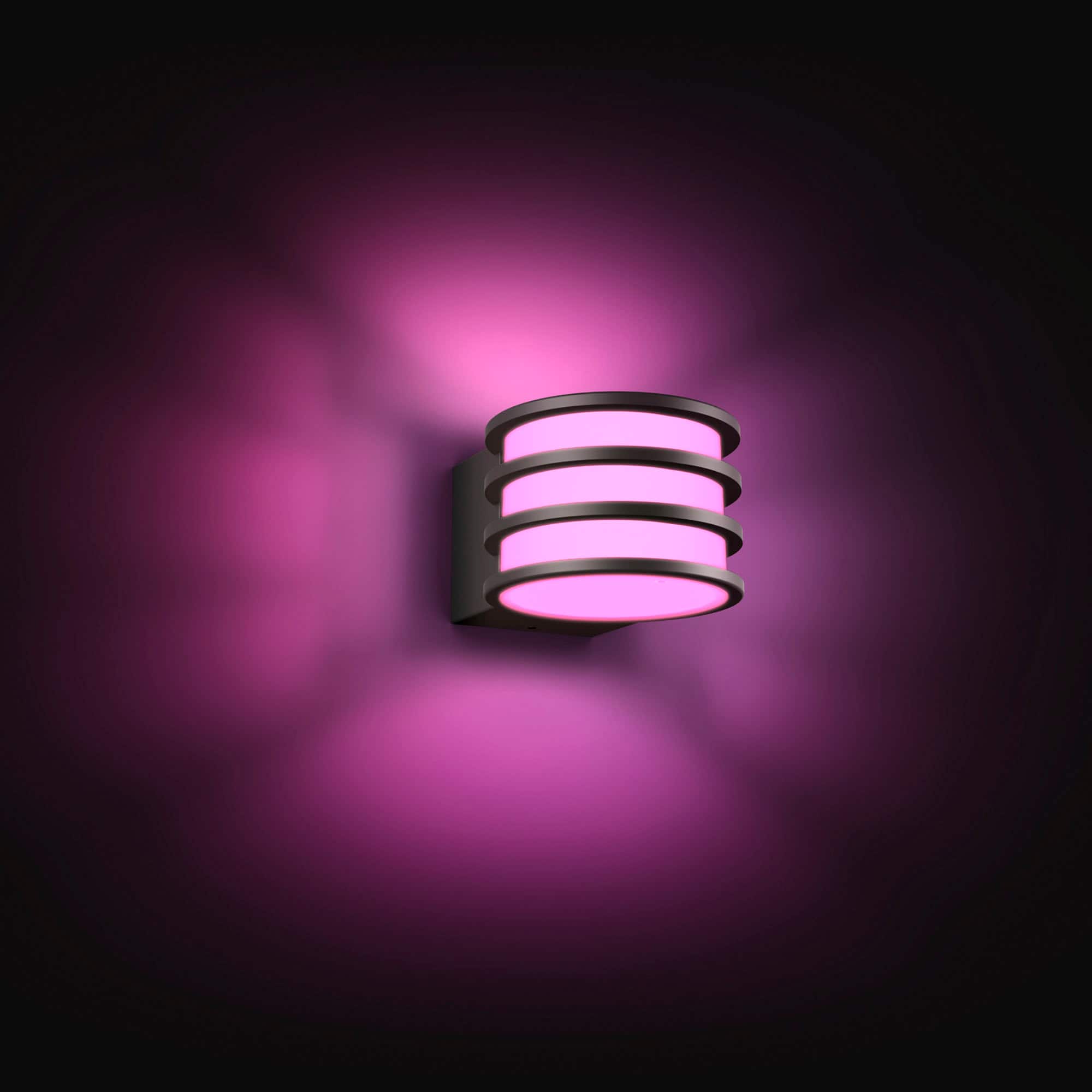 Philips - Hue White and Color Ambiance Lucca Wall Light - Black - Image 2