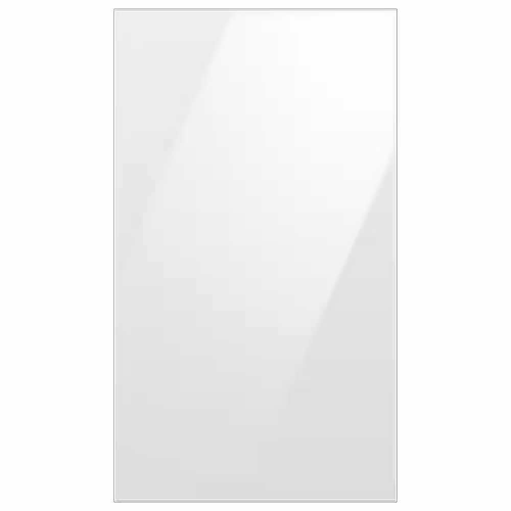 Samsung - Bespoke 4-Door Flex Refrigerator Panel - Bottom Panel - White Glass