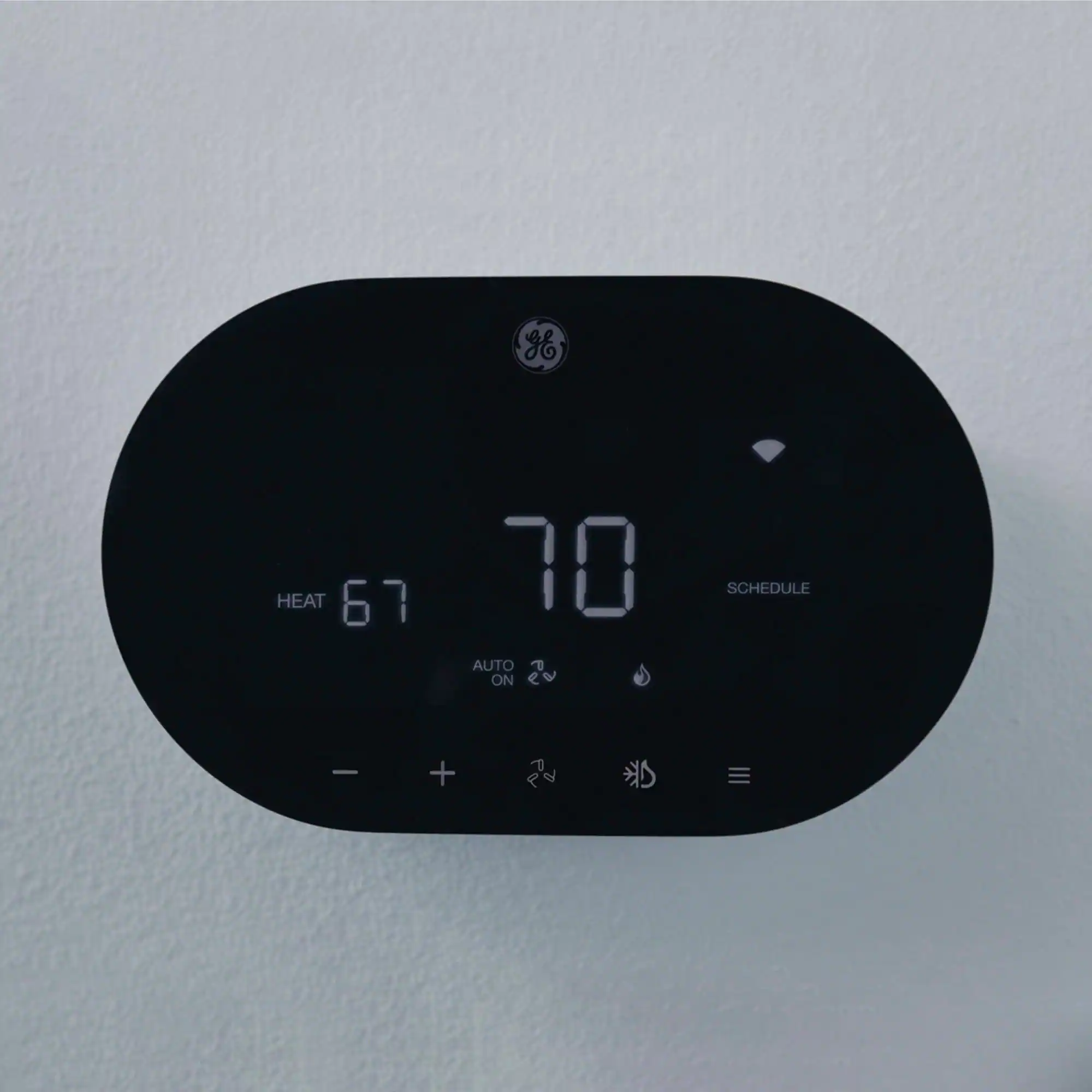 GE - Cync Smart Programmable Thermostat - Black - Image 5