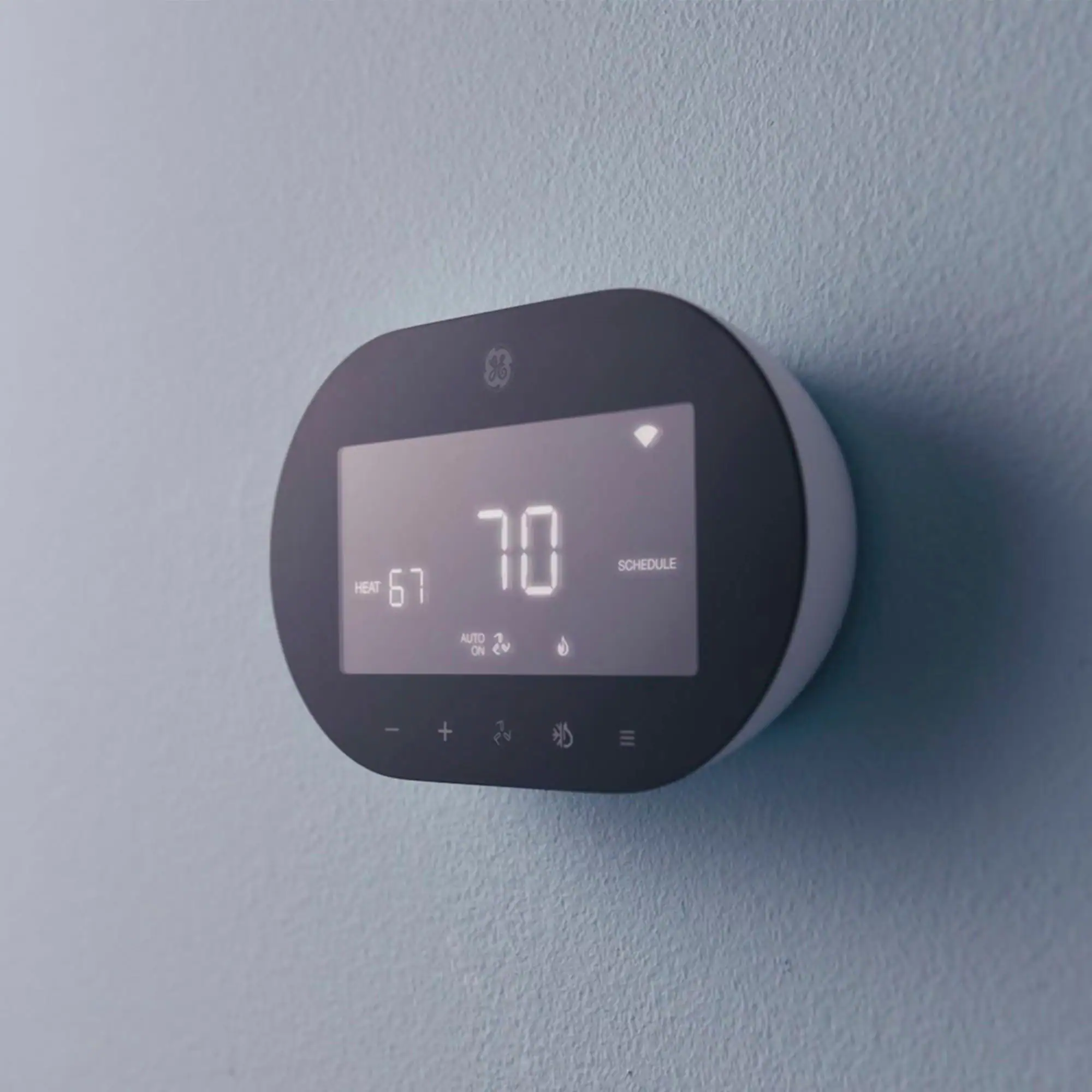 GE - Cync Smart Programmable Thermostat - Black - Image 7