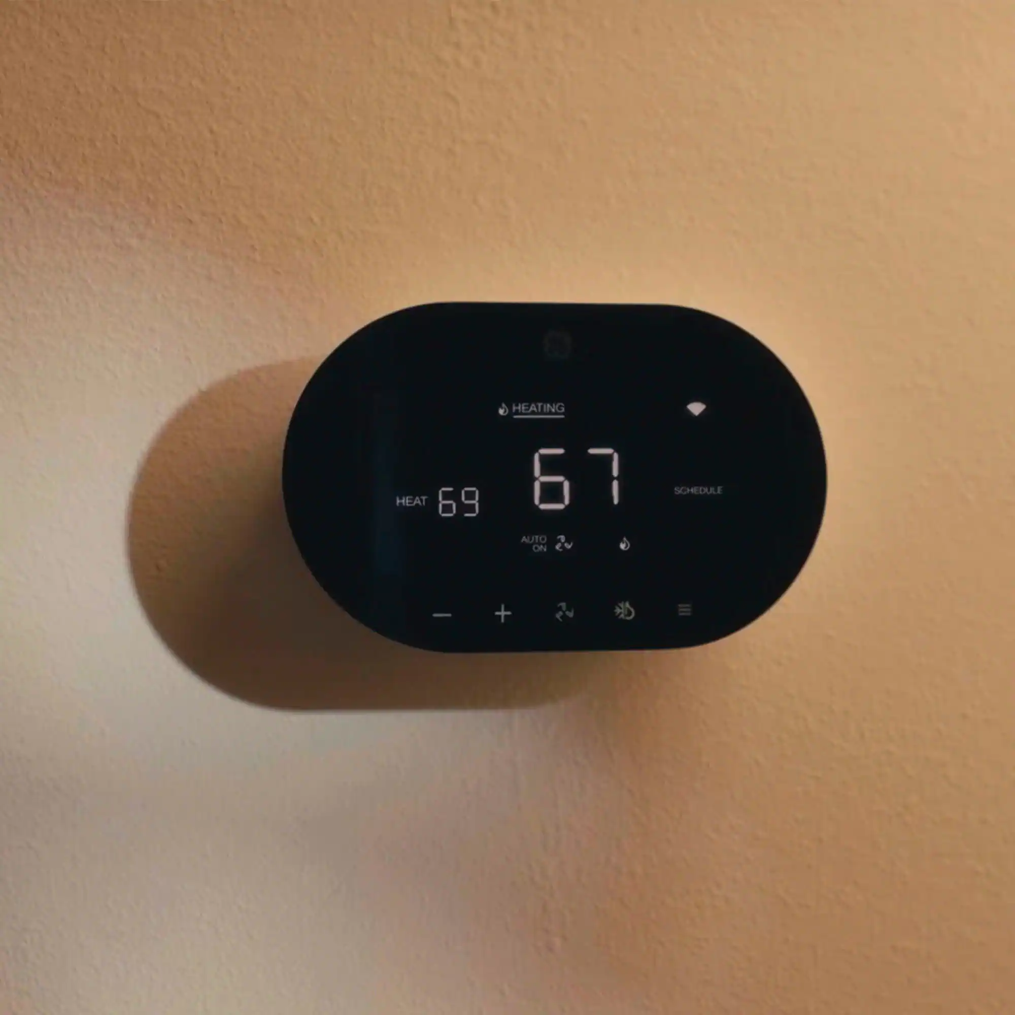 GE - Cync Smart Programmable Thermostat - Black - Image 8