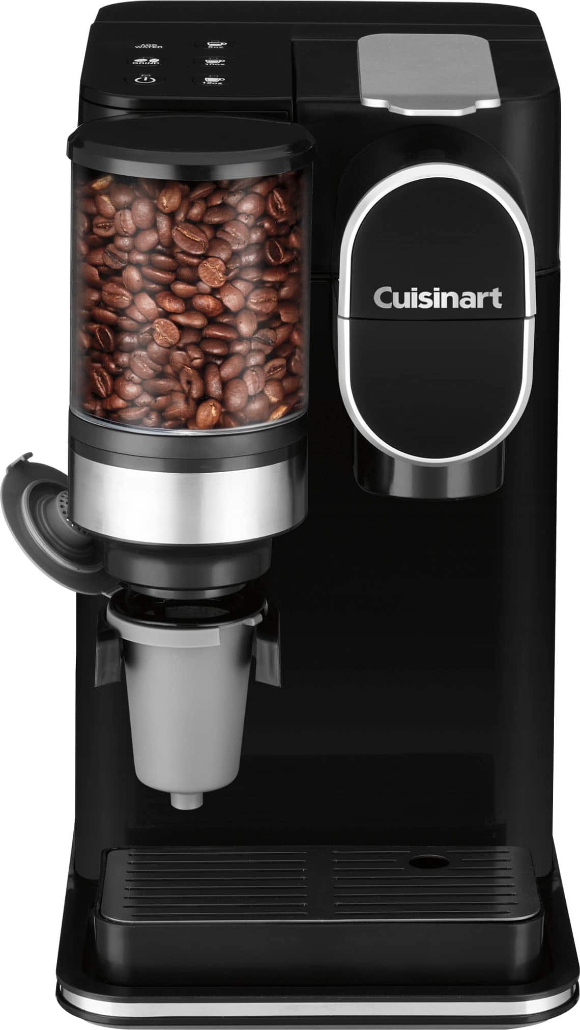 Cuisinart - Grind & Brew Single-Serve Coffeemaker - Black - Image 7