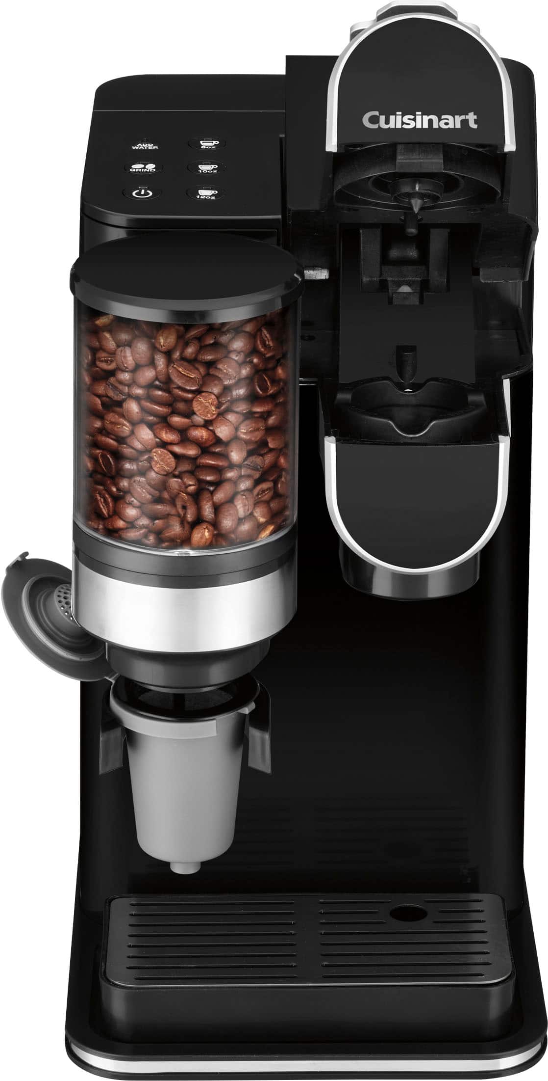 Cuisinart - Grind & Brew Single-Serve Coffeemaker - Black - Image 11