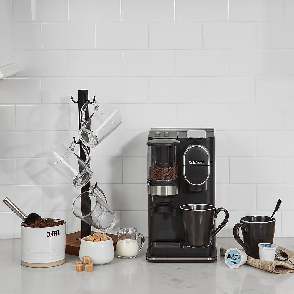 Cuisinart - Grind & Brew Single-Serve Coffeemaker - Black - Image 21