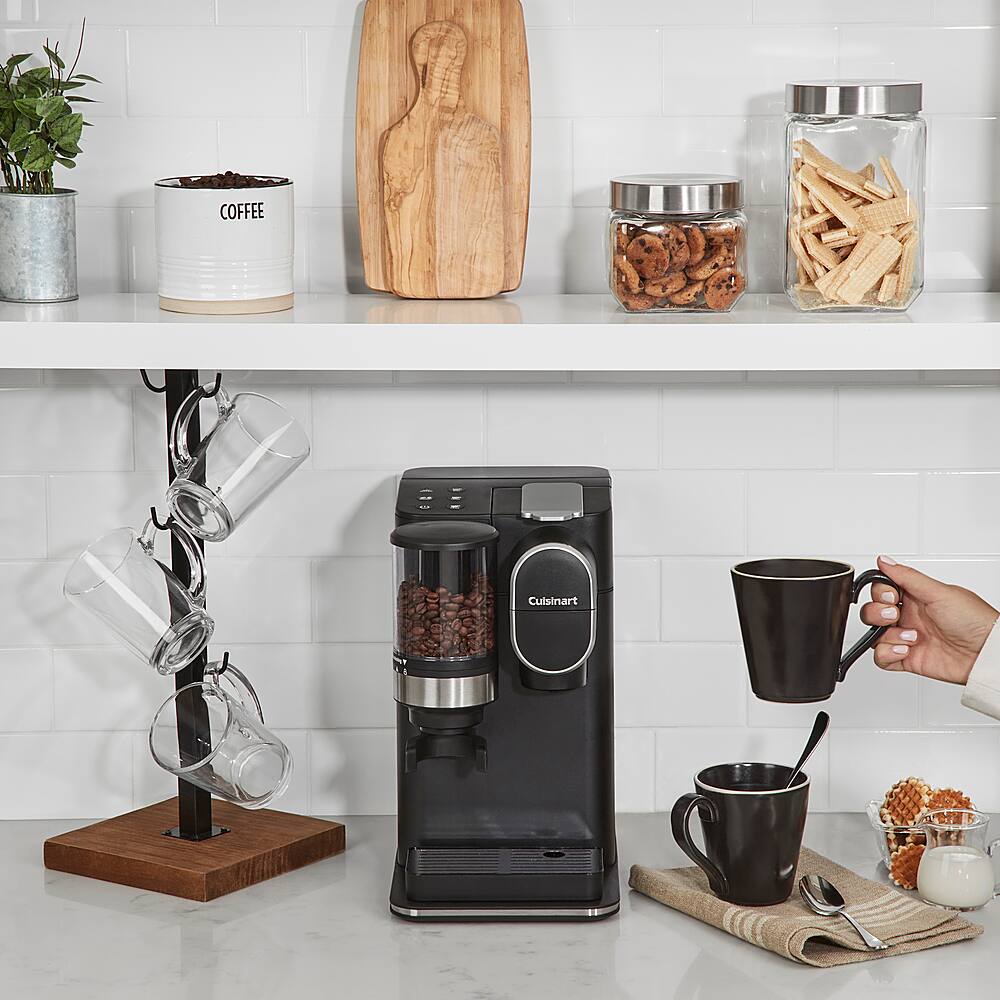 Cuisinart - Grind & Brew Single-Serve Coffeemaker - Black - Image 25