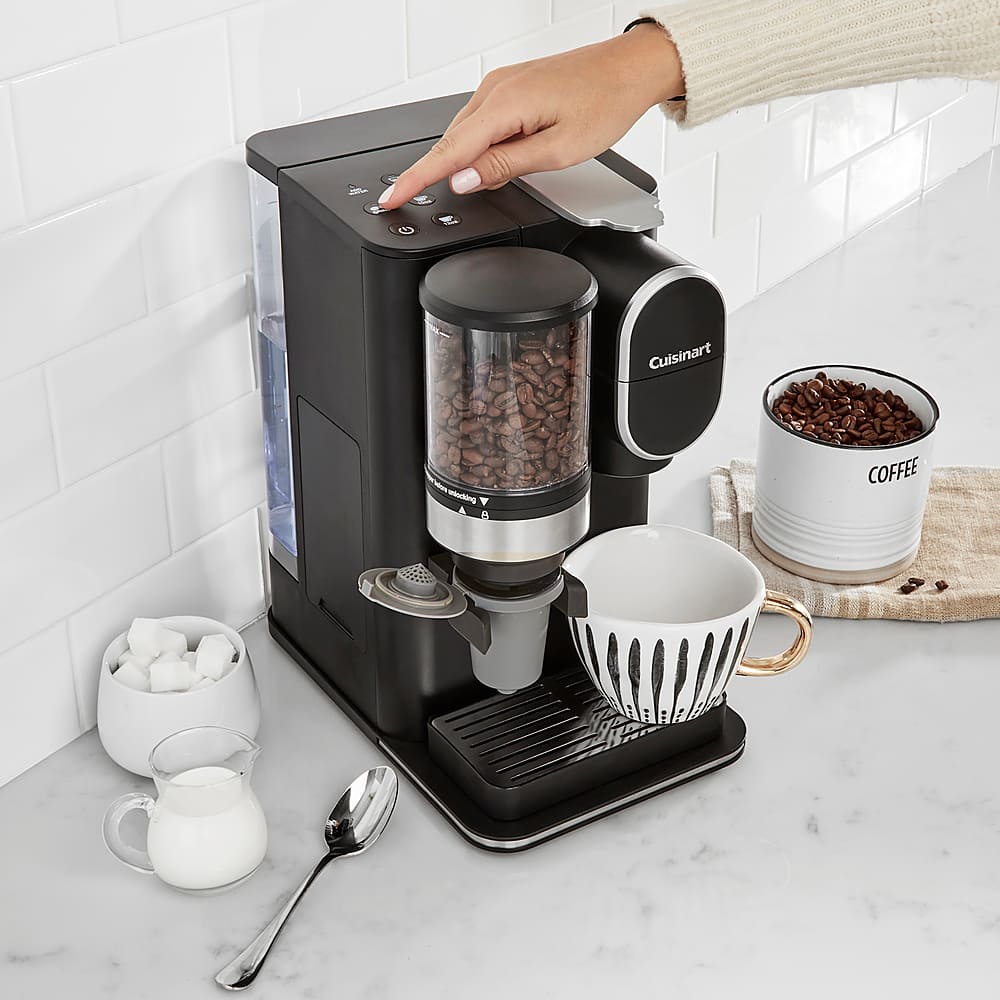 Cuisinart - Grind & Brew Single-Serve Coffeemaker - Black - Image 33