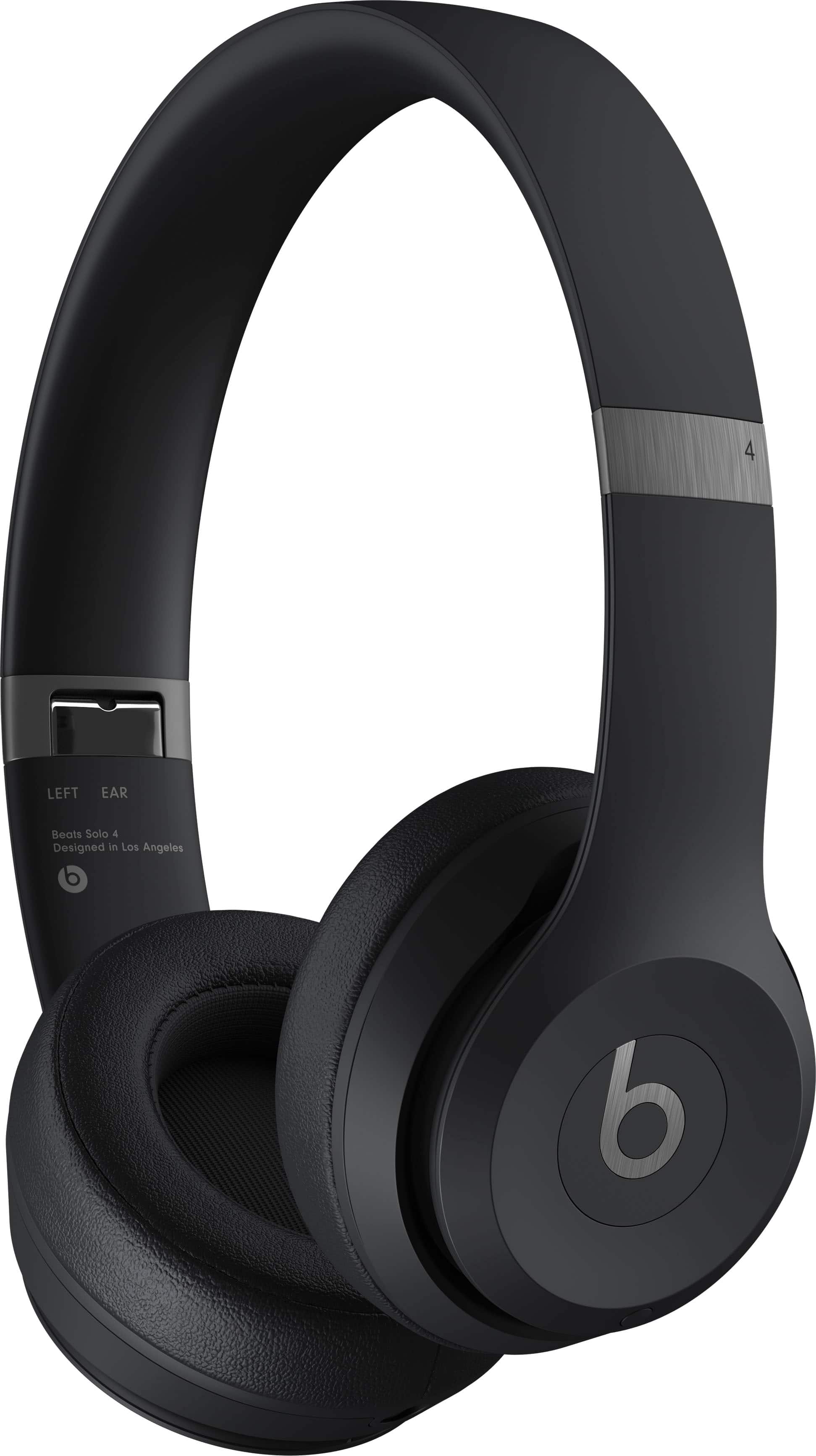 Beats - Solo 4 True Wireless On-Ear Headphones - Matte Black - Image 2
