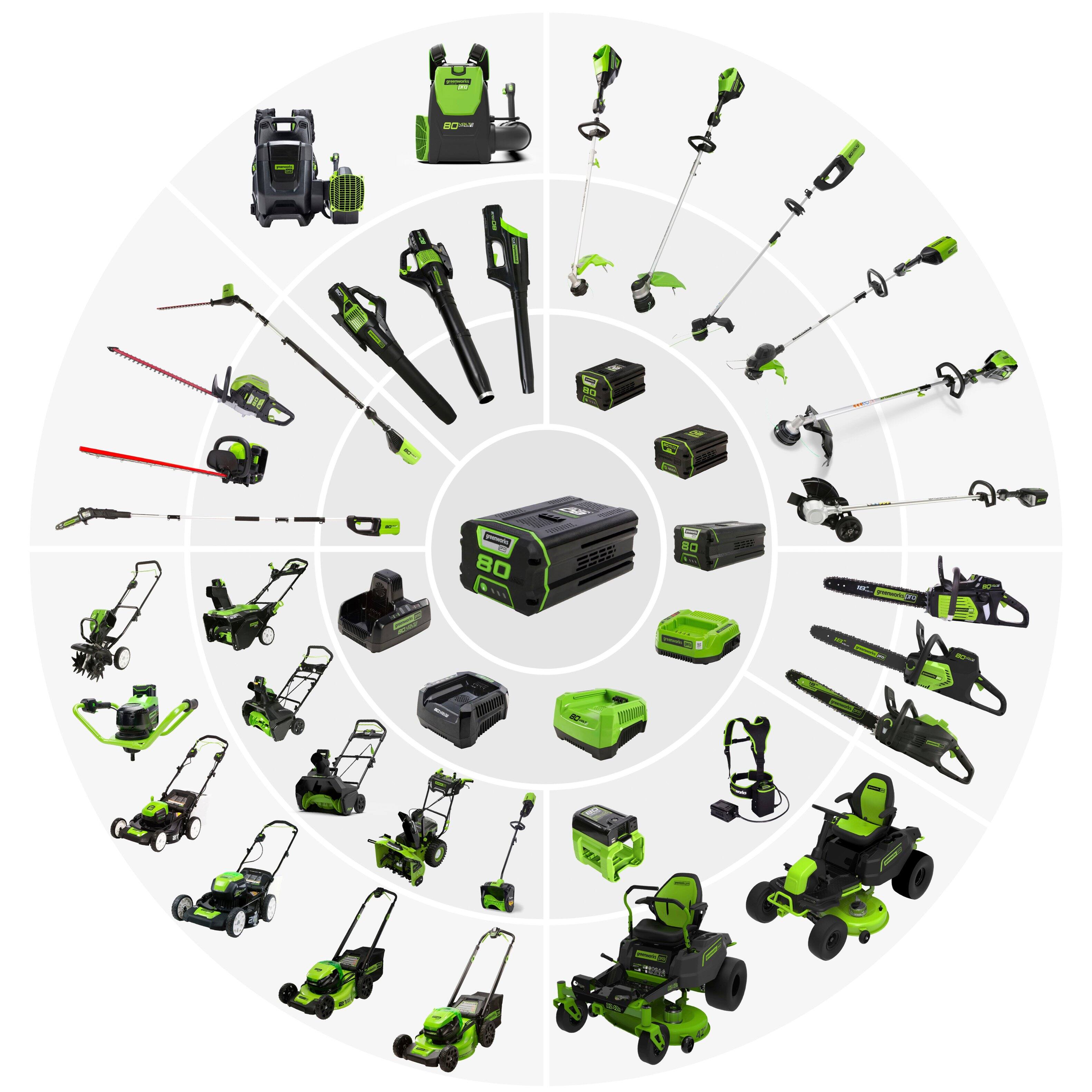 Greenworks - 80-Volt 8-Inch Cutting Diameter Brushless Straight Shaft Edger (Battery Not Included) - Green - Image 16