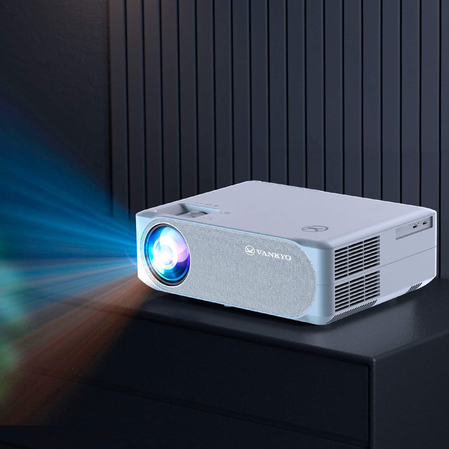Vankyo - Performance V630W Native 1080P Wireless Single LCD Projector - White - Image 4