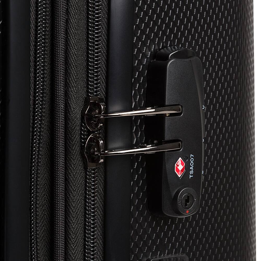 SwissGear - Energie 28" Expandable Spinner Suitcase - Black - Image 2