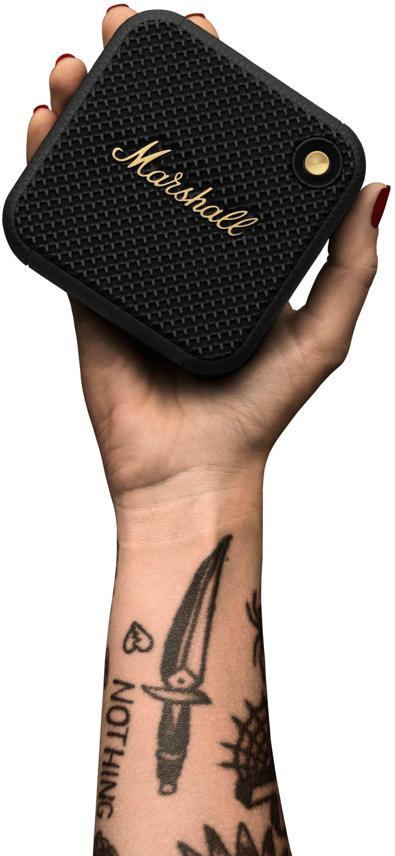 Marshall - Willen Portable Bluetooth Speaker - Black/Brass - Image 2