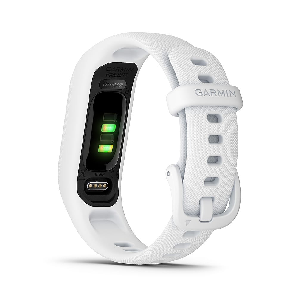 Garmin - vívosmart 5 Smart Fitness Tracker + Heart Rate Small/Medium - White - (2022) - Image 4