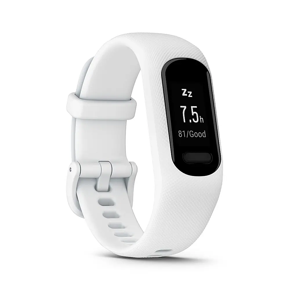 Garmin - vívosmart 5 Smart Fitness Tracker + Heart Rate Small/Medium - White - (2022) - Image 2