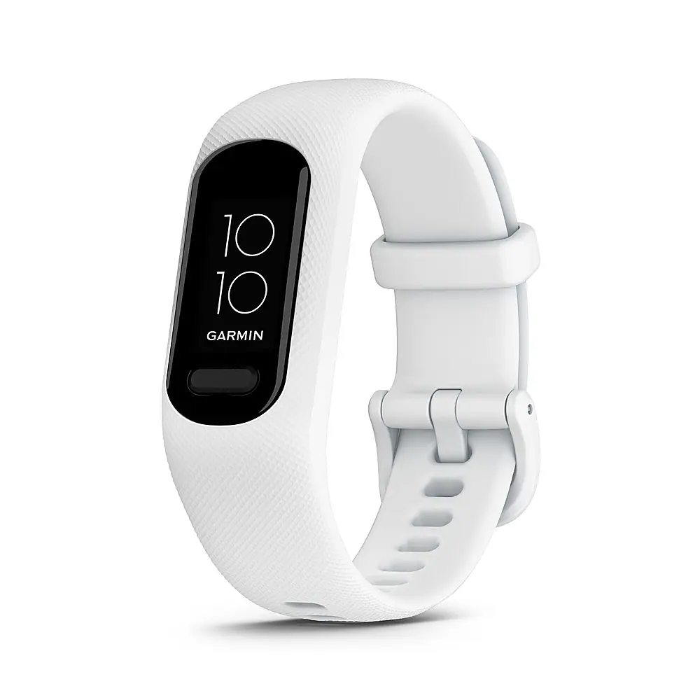 Garmin - vívosmart 5 Smart Fitness Tracker + Heart Rate Small/Medium - White - (2022)