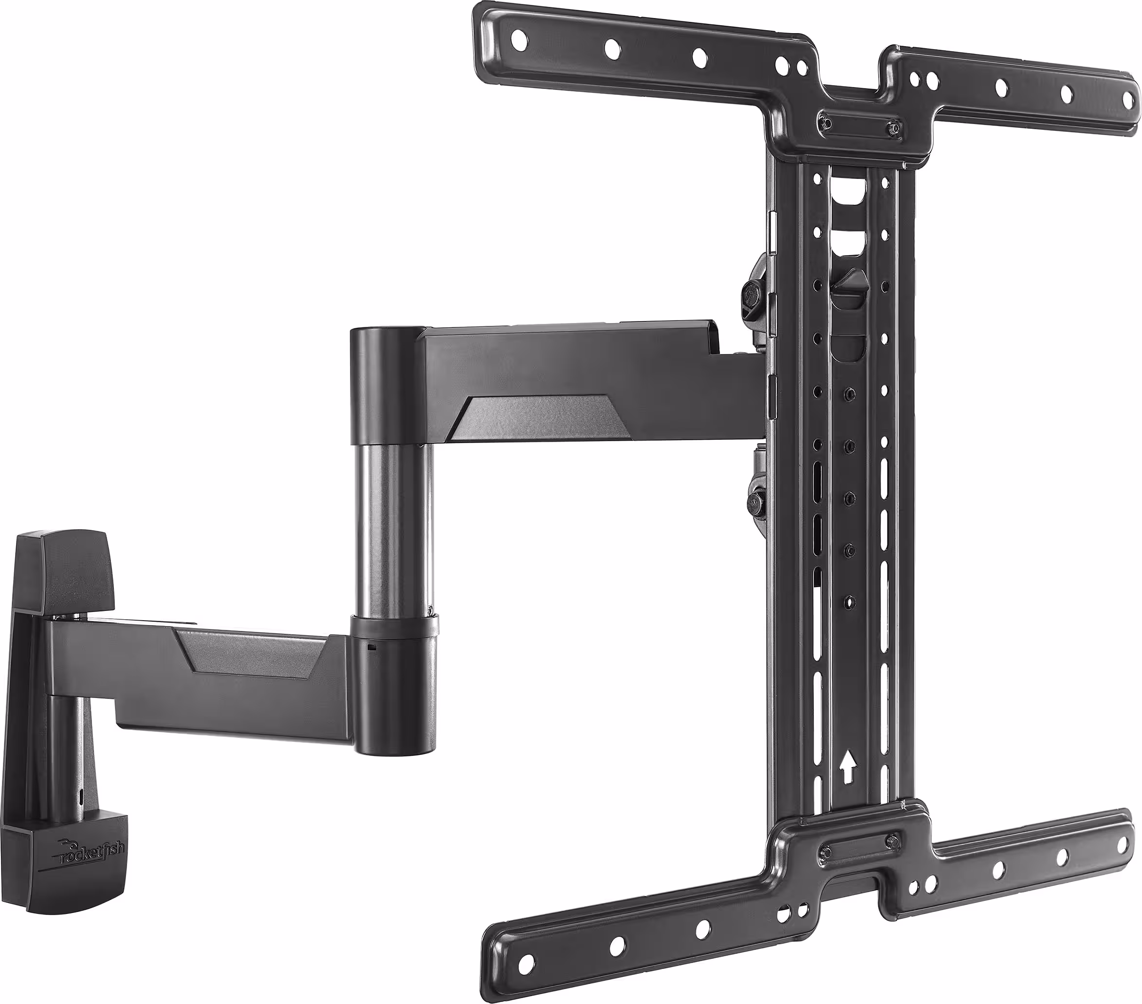 Rocketfish™ - Full-Motion TV Wall Mount for Most 32”-55” TVs - Black - Image 4