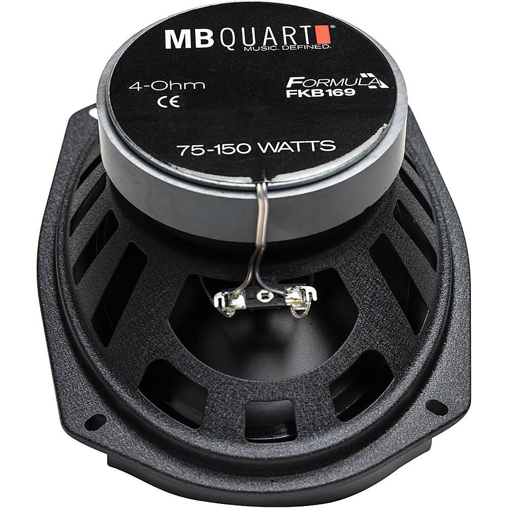 MB Quart - Formula Series 6" x 9" 2-Way Car Speakers with Polypropylene Cones (Pair) - Black - Image 3