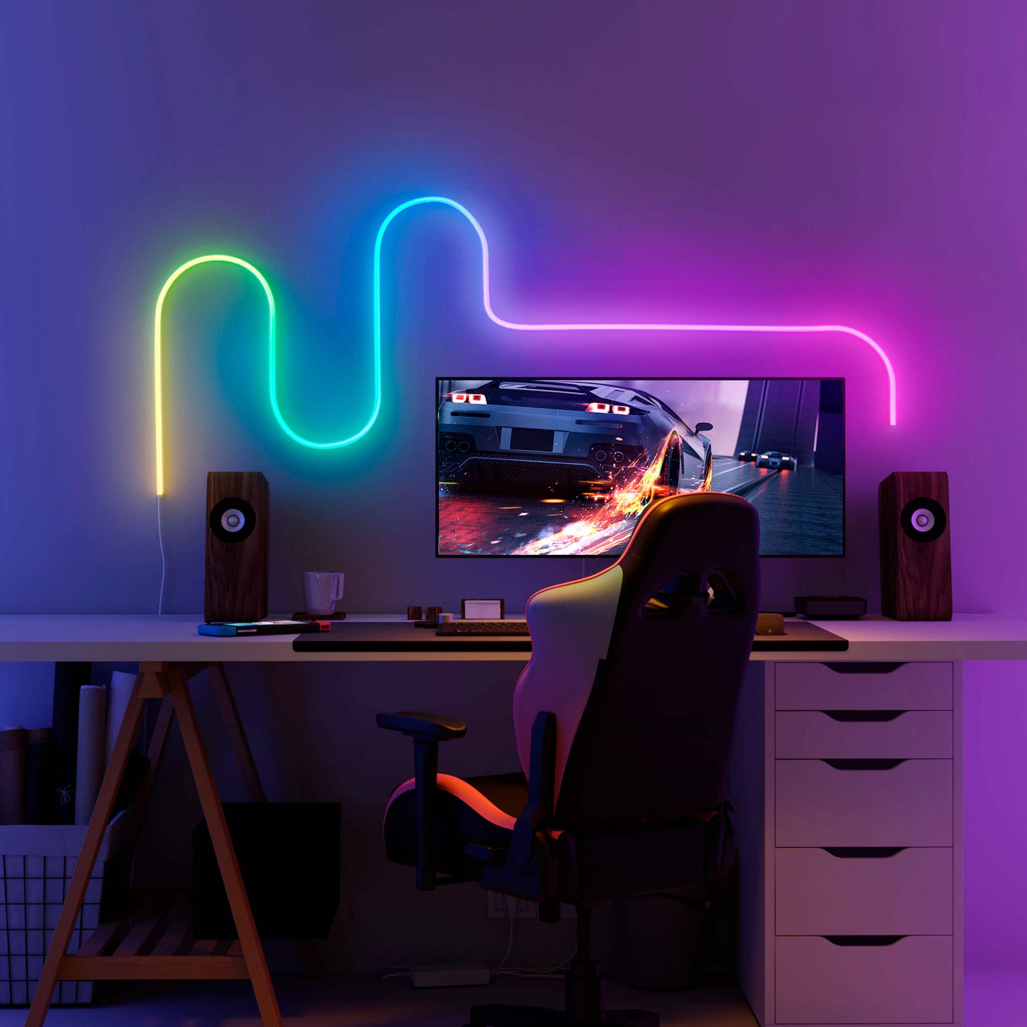 Govee - RGBIC Neon Rope Light - 6.5 Ft - Multi - Image 3