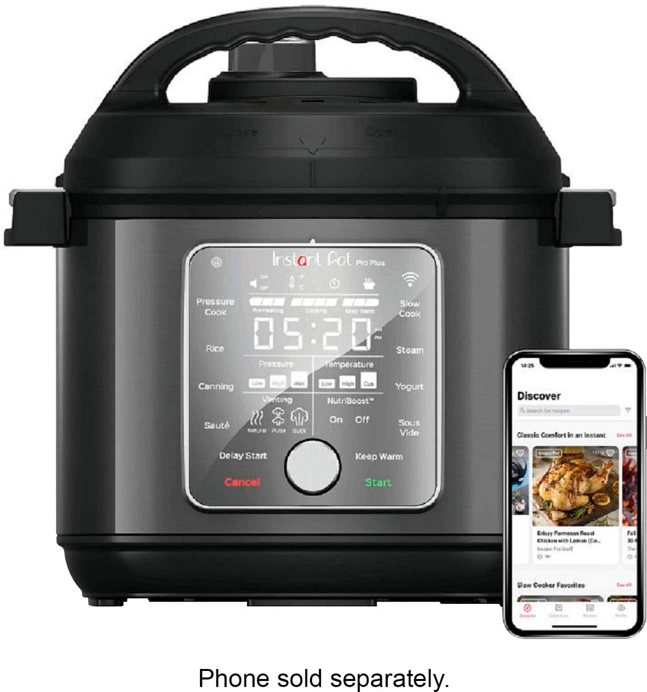 Instant Pot - 6Qt Pro Plus with WiFi 120V - Black - Image 5
