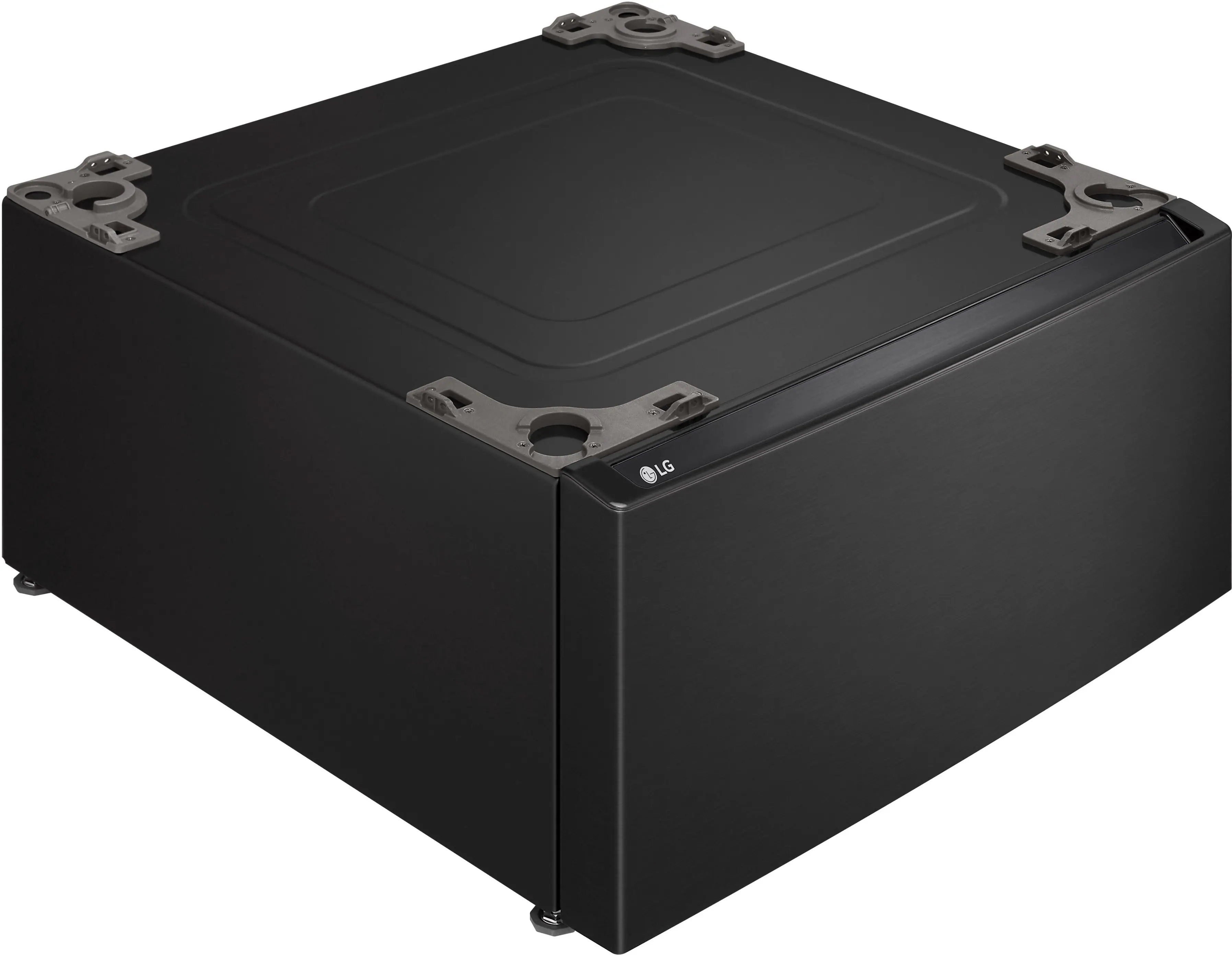 LG - 27" Laundry Pedestal with Storage Drawer - Black Steel - Image 2