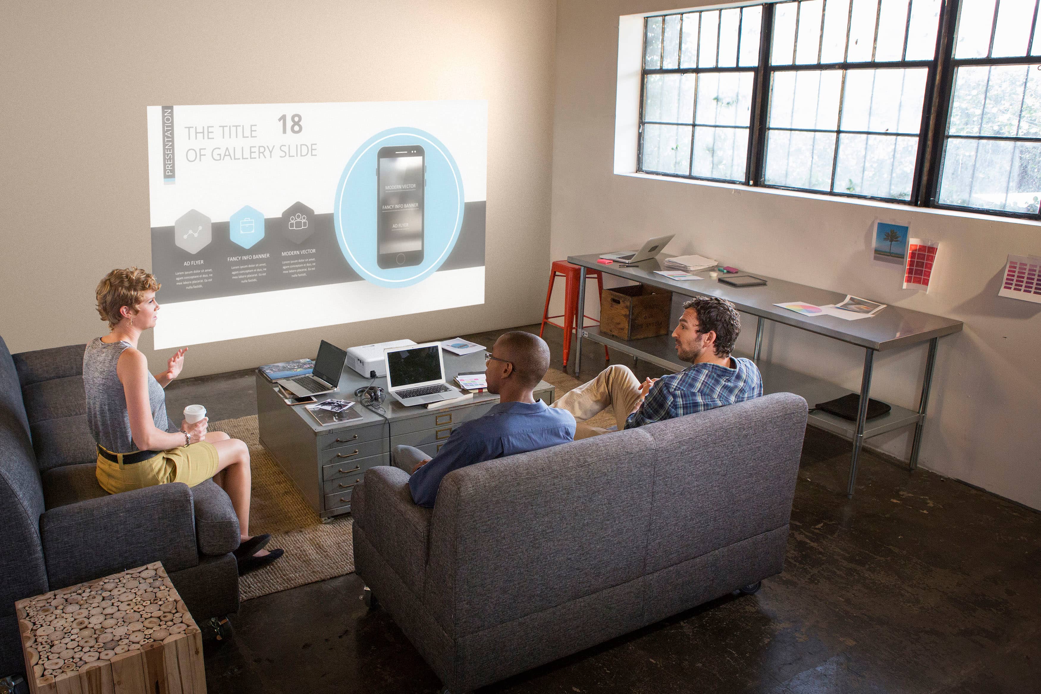 Epson - EpiqVision Flex CO-W01 Portable Projector, 3-Chip 3LCD, Built-in Speaker, 300-Inch Home Entertainment and Work - White - Image 7