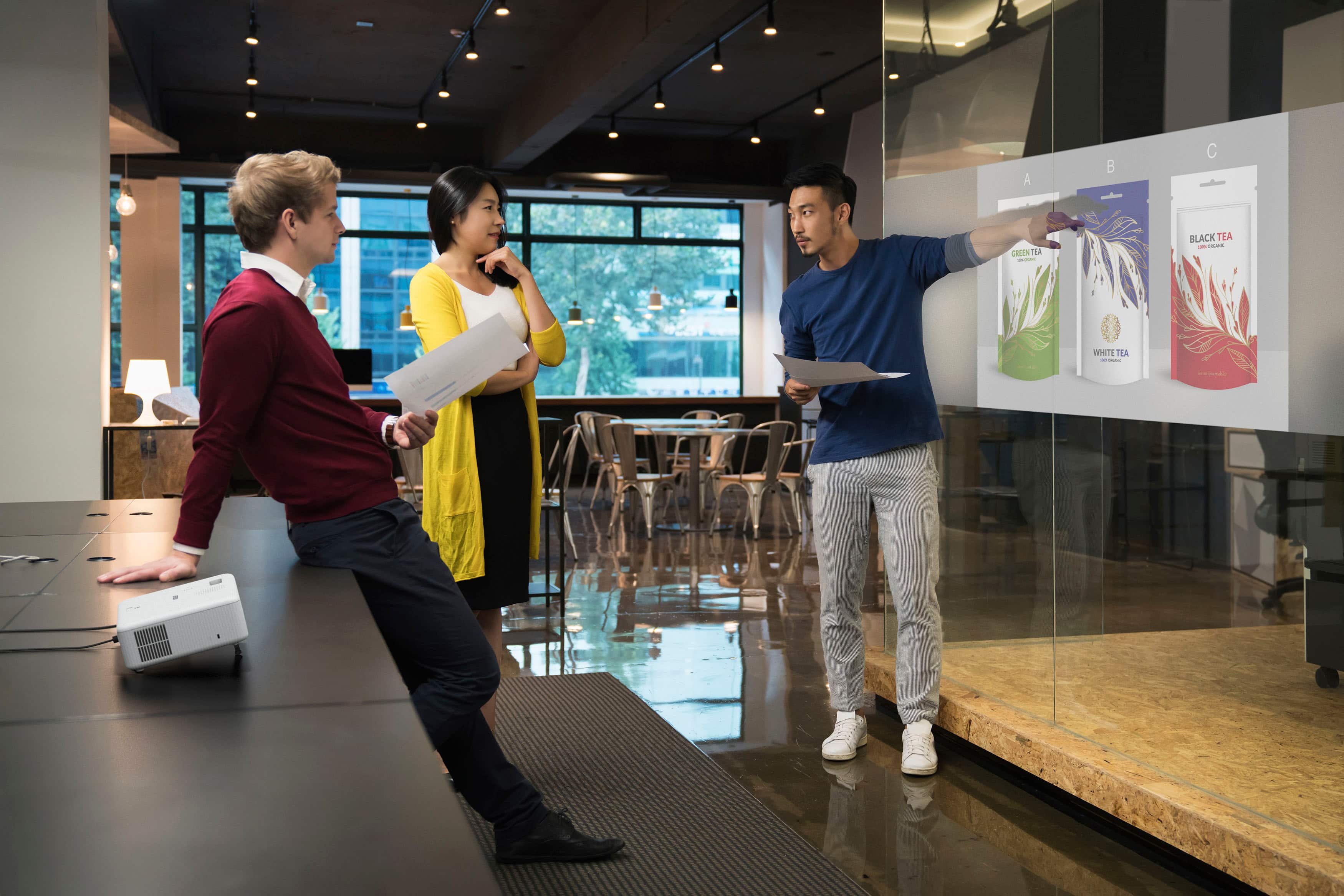 Epson - EpiqVision Flex CO-W01 Portable Projector, 3-Chip 3LCD, Built-in Speaker, 300-Inch Home Entertainment and Work - White - Image 8